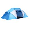 OutSunny 4-6 Man Two Bedroom Hiking Sun Shelter UV Protection Tunnel Tent